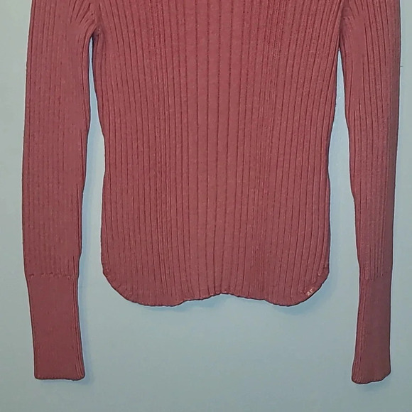 Vintage Y2K American Eagle Outfitters women's coral pink turtleneck Large LOT F - Picture 4 of 5